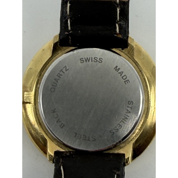 Saint-Jean Ladies Watch Swiss Made New Battery Kaleidoscope 30MM 7.25" Leather‎ - Picture 10 of 12